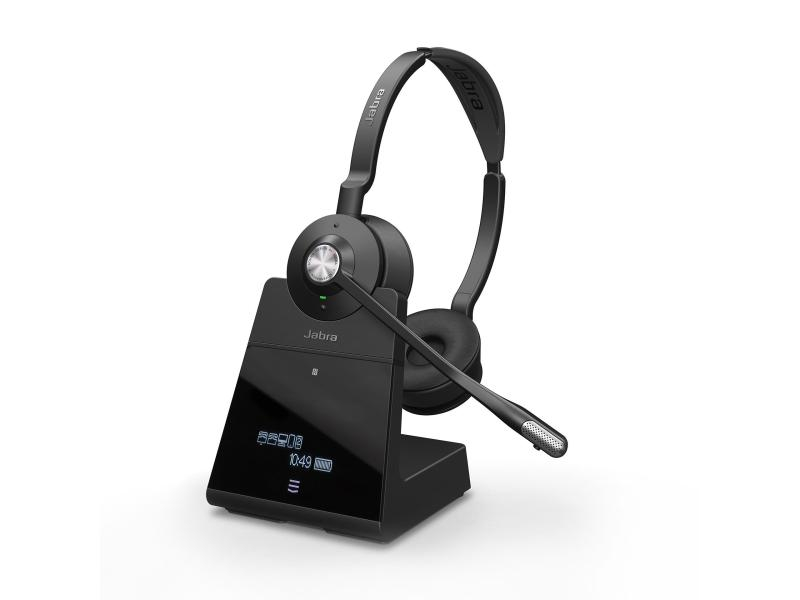 Jabra Headset Engage 75 Stereo, Trageweise: Duo, Skype for Business, Verbindung zum Endgerät: Bluetooth; EHS-Adapter; RJ-9; USB, Tragestil: Überkopfbügel, Trageform: On-Ear, Geeignet für: Büro; Call Center
