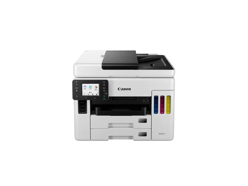 Canon Multifunktionsdrucker MAXIFY GX7050, Druckertyp: Farbig, Drucktechnik: Tintenstrahl, Total Fassungsvermögen Papierzuführungen: 600 Seiten, Mobildruck: Ja, Anzahl Papierzuführungen (maximal): 3, Druckgeschwindigkeit (farbig): 15.5 ppm