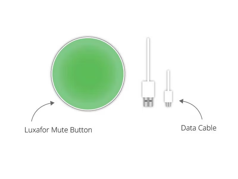 Luxafor Mute Button mit 0.5 m USB-C Kabel