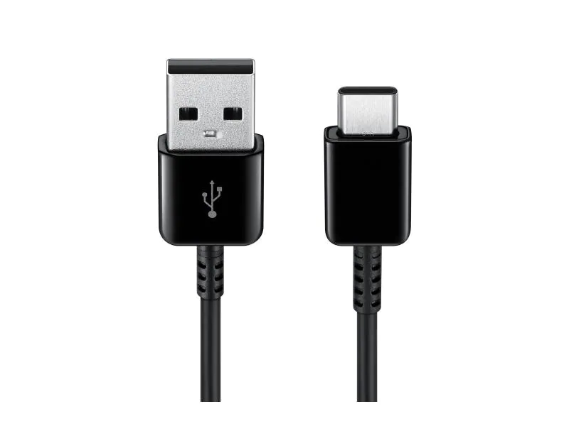 Samsung USB-Kabel USB A - USB C 1.5 m, Kabeltyp: Daten- und Ladekabel, Farbe: Schwarz, USB Standard: 2.0 (480 Mbps), Länge: 1.5 m, USB Anschluss 2 (Endgerät): USB C, Geschlecht Anschluss 2 (Endgerät): Male (Stecker)