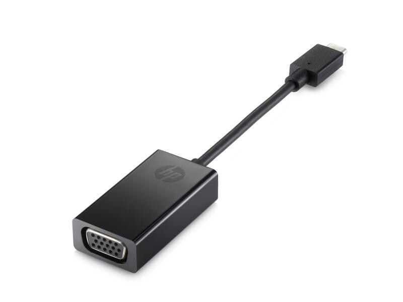 HP USB-C zu VGA Adapter N9K76AA, Typ: Adapterkabel, Videoanschluss Seite A: USB Type-C, Videoanschluss Seite B: VGA