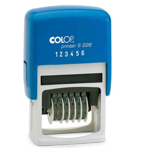 COLOP Ziffernstempel Printer S226, 6-stellig, blau