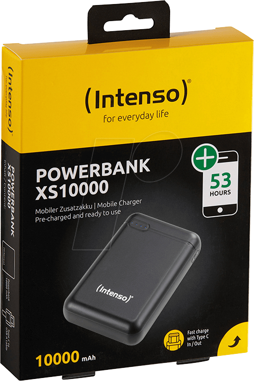 INTENSO Powerbank XS10000 black 7313530 10000mAh