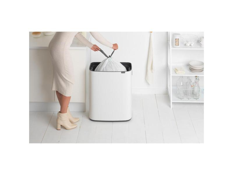 Brabantia Recyclingbehälter Bo Touch Bin 60 Liter, Weiss