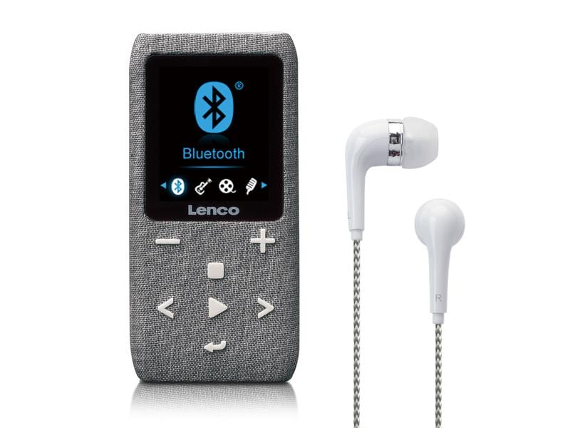 Lenco MP3 Player Xemio-861 Grau, Speicherkapazität: 8 GB, Verbindungsmöglichkeiten: 3,5 mm Klinke, Bluetooth, Player Typ: MP3 Player, Farbe: Grau, Radio Tuner: FM, Kapazität Wattstunden: 0 Wh