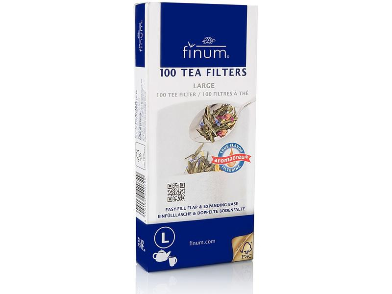 Finum Teefilter L 100 Stück, Filtergrösse: L, Detailfarbe: Weiss, Verpackungseinheit: 100 Stück