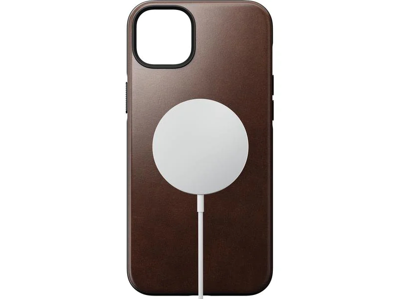 Nomad Back Cover Modern Leather Horween iPhone 14 Plus Braun