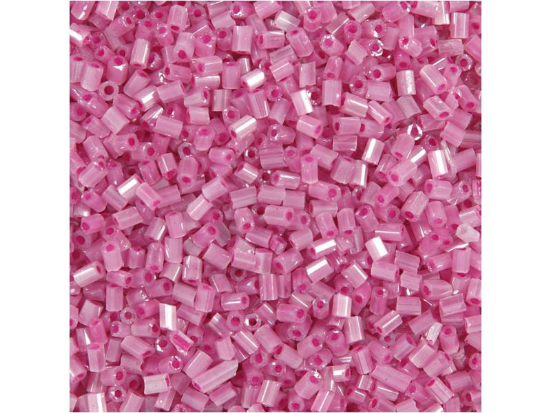 Creativ Company Rocailles-Perlen 15/0 Rosa, Packungsgrösse: 25 g, Durchmesser: 1.7 mm, Farbe: Rosa, Perlenart: Rocailles
