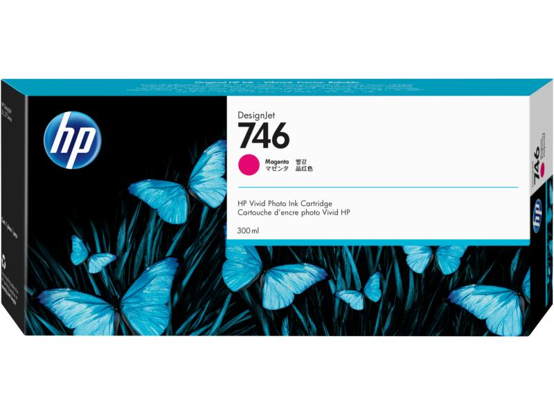 HP Tintenpatrone 746 magenta P2V78A DesignJet Z6 300ml