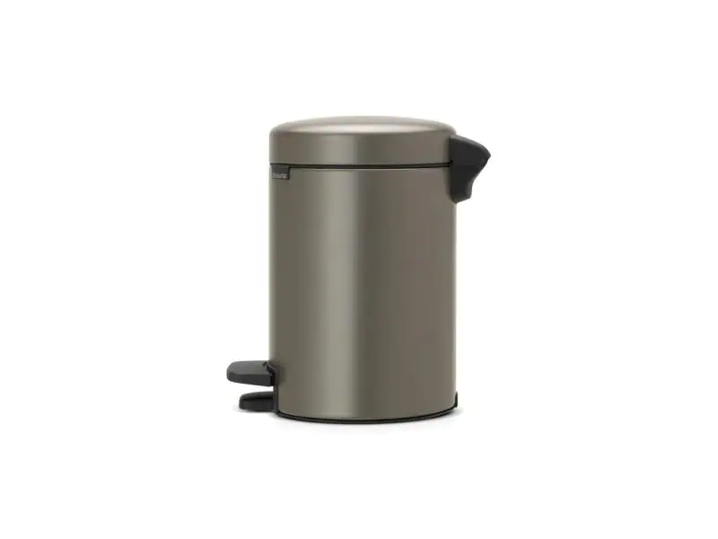 Brabantia Kosmetikeimer NewIcon Platinum 3 l, Anzahl Behälter: 1, Farbe: Bronze, Eimertyp: Kosmetikeimer, Form: Rund, Material: Edelstahl; Kunststoff, Fassungsvermögen: 3 l