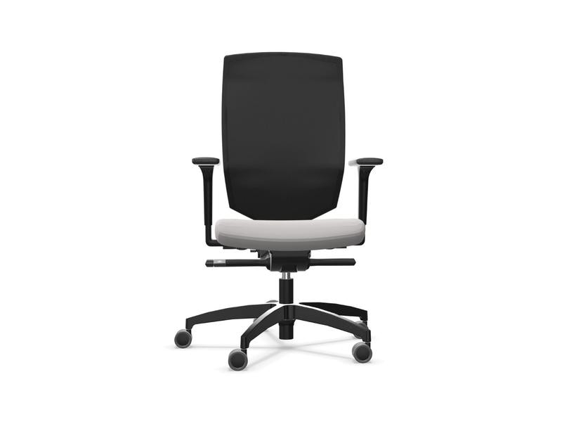 Dauphin Bürostuhl ST 6855 Microsilver, Produkttyp: Bürostuhl, Drehfunktion: Ja, Kopfstütze: Nein, Material Bezug: Polyester, Material Sitz- und Rückenträger: Kunststoff, Fussstütze: Nein