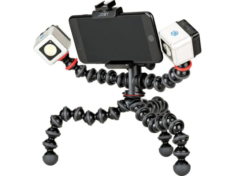 Joby Stativ GorillaPod Mobile Rig, Eigenschaften: Videostativ, Material: Plastik; Aluminium, Stativ-Bauart: Dreibeinstativ, Stativgewinde: 1/4", Stativ-Ausstattung: Foto-Videokopf, Länge ausgefahren: 33 mm, Gewicht: 362 g, Belastbarkeit: 0.6 kg