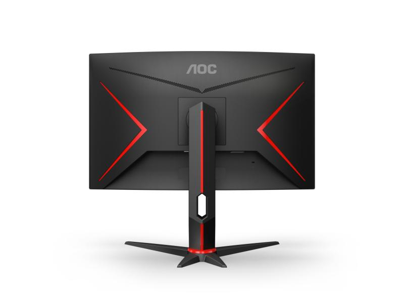 AOC Monitor C27G2ZU/BK, 27 Zoll LED, 1920 x 1080 Pixel Full HD, 16:9, HDMI USB, Schwarz/Rot