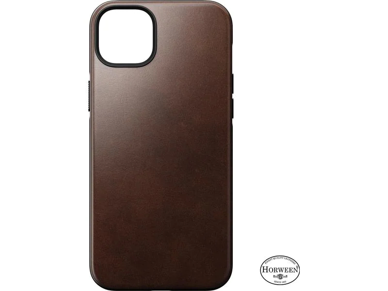 Nomad Back Cover Modern Leather Horween iPhone 14 Plus Braun