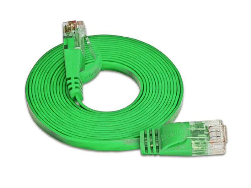 Wirewin Slimpatchkabel Cat 6, UTP, 0.1 m, Grün, Farbe: Grün, Form: Flach, Zusatzfunktionen: Mit Klinkenschutz, Längenaufdruck auf Stecker, Länge: 0.1 m, Anschlüsse LAN: RJ45 - RJ45, Produkttyp: Slimpatchkabel