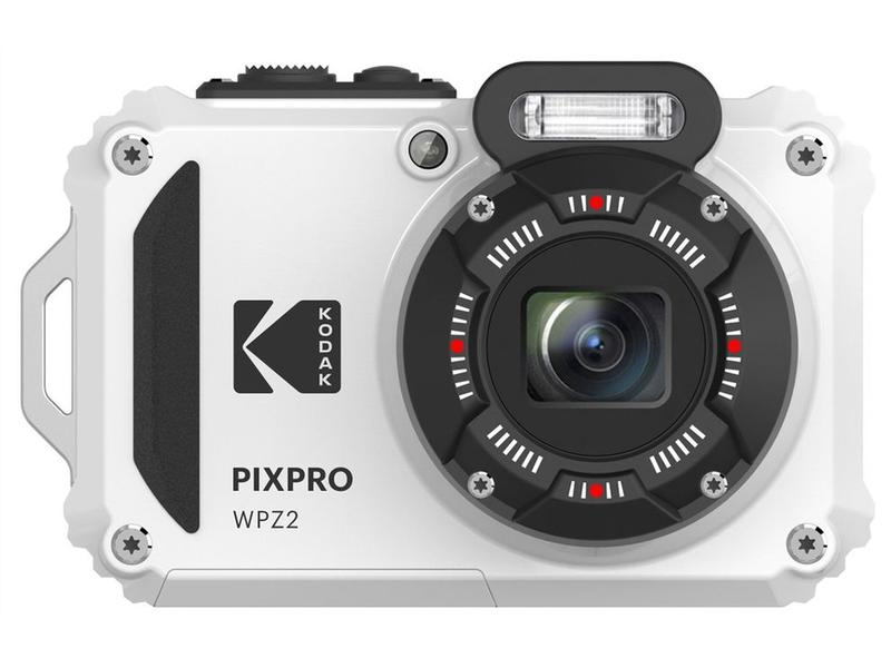 Kodak Unterwasserkamera WPZ2 Weiss, Bildsensortyp: CMOS, Bildsensor Auflösung: 16.35 Megapixel, Widerstandsfähigkeit: Stossgeschützt, Wasserfest, Staubgeschützt, Speicherkartentyp: microSD, microSDHC, Bauform Kamera: Digitalkamera, GPS: Nein