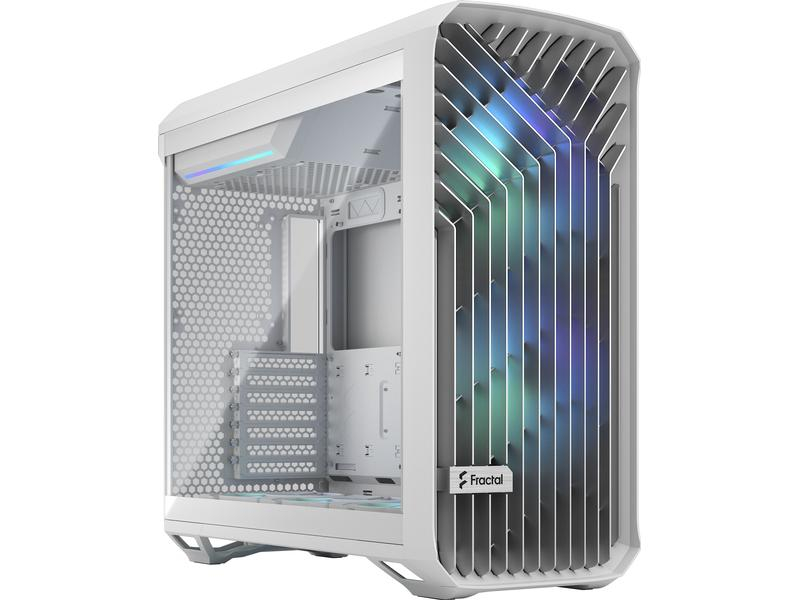 Fractal Design PC-Gehäuse Torrent RGB TG Weiss, Unterstützte Mainboards: Micro-ATX, ITX, E-ATX, ATX, SSI CEB, SSI EEB, Gehäuse Bauart: Big-Tower, Detailfarbe: Weiss, Anzahl Lüfterplätze: 7, Sichtfenster: Ja, Netzteil vorinstalliert: Nein