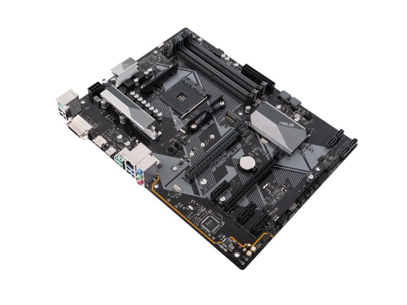 ASUS Mainboard PRIME B450-PLUS, Arbeitsspeicher Bauform: DIMM, Arbeitsspeicher-Typ: DDR4, PCI Steckplätze: Keine, PCI-Express Steckplätze: 1x PCI-Express 3.0 x16; 1x PCI-Express 2.0 x16; 3x PCI-Express 2.0 x1, Prozessorsockel: AM4, RAID Level: 0; 1; 10;