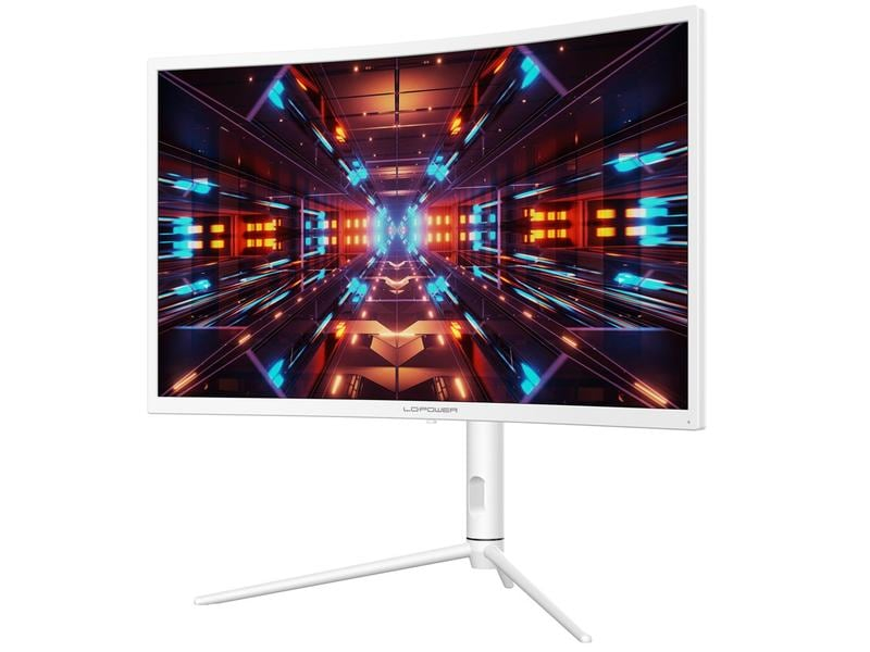 LC-Power Monitor LC-M27-QHD-240-C-K, Bildschirmdiagonale: 27 ", Auflösung: 2560 x 1440 (WQHD), Anschlüsse: DisplayPort, HDMI, Anwendungsbereich: Gaming, Ergonomie: Schwenkbar, Höhenverstellbar, Neigbar, Curved: Ja