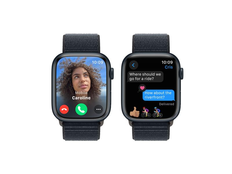 Apple Watch Series 9 45 mm Alu Mitternacht Loop