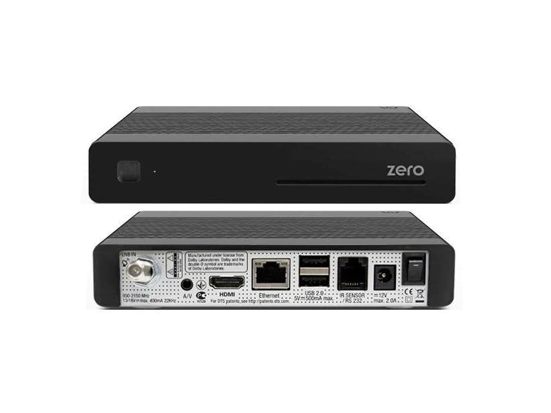 VU+ SAT-Receiver Zero Schwarz, Tuner-Signal: DVB-S2 (Satellit), Tuner-Typ: Single, Farbe: Schwarz, Schnittstellen: USB 2.0, HDMI, RS-232, Composite, RJ-45 (Ethernet), CI-Schnittstelle: Keine, PVR-Funktion: Nein