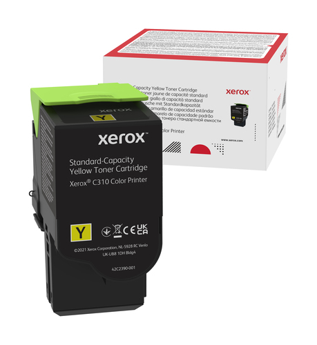 XEROX C310 YELLOW STANDARD CAPACITY TONER CARTRIDGE (2000 P  MSD NS SUPL