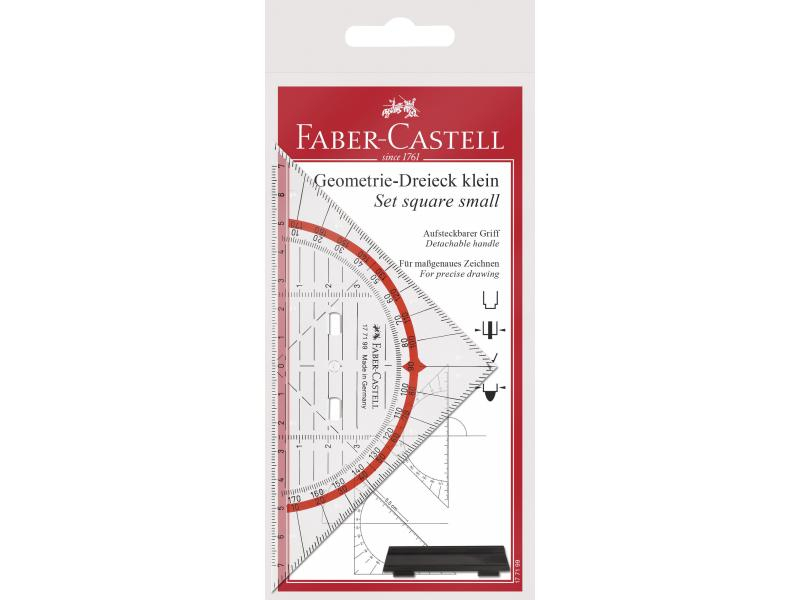 Faber-Castell Geodreieck 14 cm mit Griff, Kantentyp: Tuschekante, Griff: Nein, Anti-Rutsch: Nein