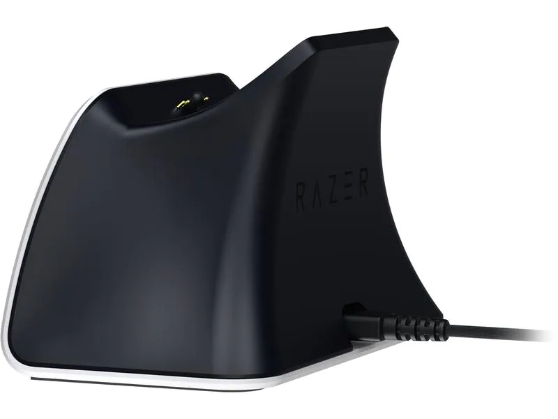 Razer Ladestation Quick Charging Stand Weiss, Schnittstellen: USB, Plattform: PlayStation 5