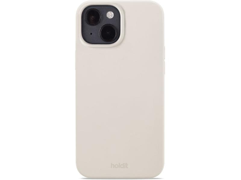 Holdit Back Cover Silicone iPhone 14 Beige, Fallsicher: Nein, Kompatible Hersteller: Apple, Detailfarbe: Beige, Mobiltelefon Kompatibilität: iPhone 14, Material: Silikon, Bewusste Eigenschaften: Keine Eigenschaft