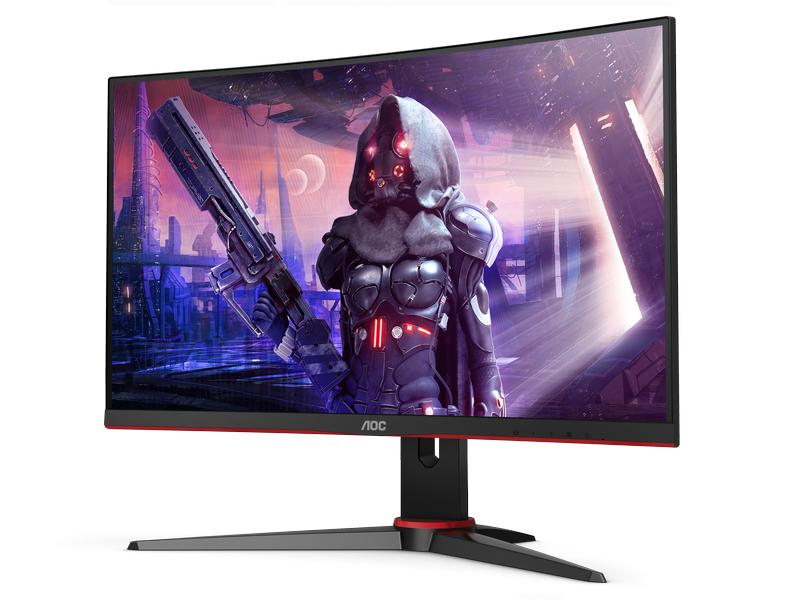 24 VA Curved Gamimg Monitor, 1920 x 1080, 165Hz, DisplayPort, HDMI, VGA, 1ms, Speakers, Pivot