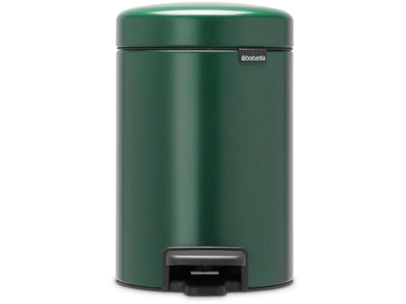 Brabantia Kosmetikeimer NewIcon 5 l, Grün, Fassungsvermögen: 5 l, Höhe: 291 mm, Anzahl Behälter: 1, Material: Stahl, Form: Rund, Farbe: Grün