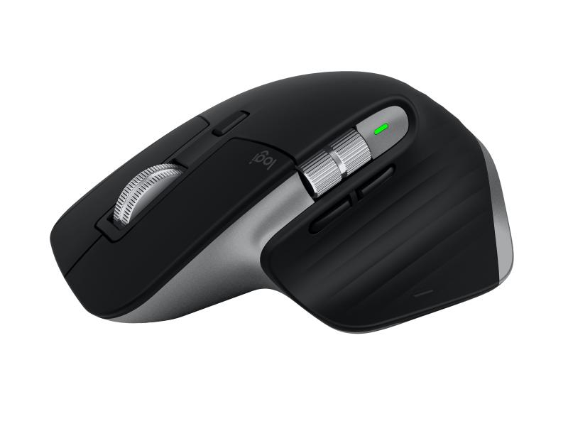 Logitech Maus MX Master 3 for Mac, Maus-Typ: Standard, Maus Features: Seitliches Scrollrad, Scrollrad, Daumentaste, Bedienungsseite: Rechtshänder, Farbe: Graphit, Verbindungsart: Kabellos, Schnittstelle: Bluetooth