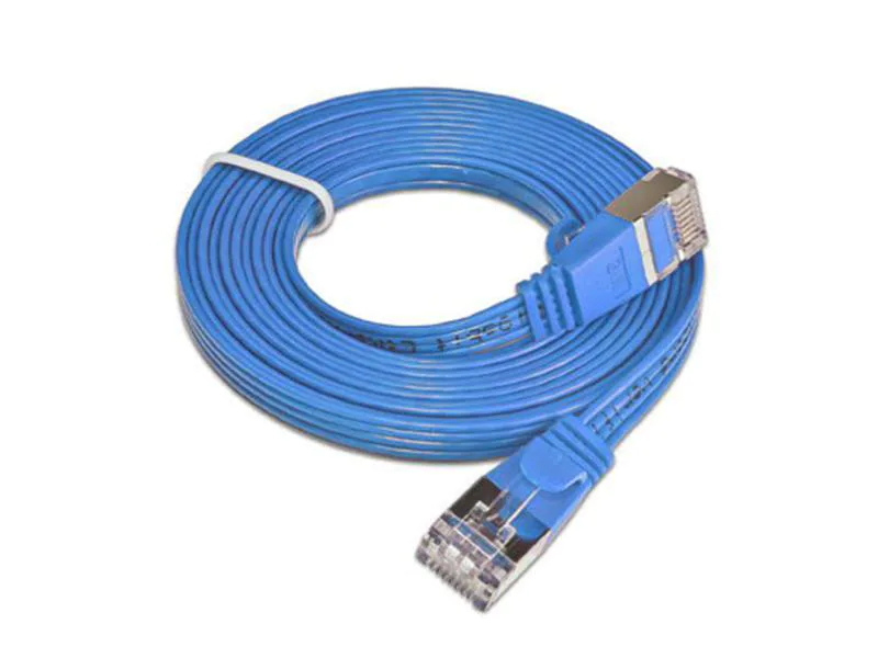 Wirewin Slimpatchkabel Cat 6, STP, 15 m, Blau, Farbe: Blau, Form: Flach, Zusatzfunktionen: Mit Klinkenschutz, Längenaufdruck auf Stecker, Länge: 15 m, Anschlüsse LAN: RJ45 - RJ45, Produkttyp: Slimpatchkabel