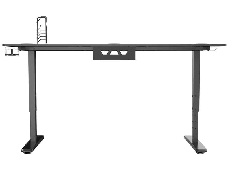 Ultradesk Gaming Tisch Cruiser, Beleuchtung: Nein, Höhenverstellbar: Ja, Detailfarbe: Schwarz, Material: Stahl