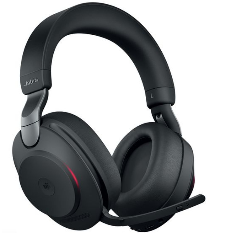 Jabra Headset Evolve2 85 DUO MS Schwarz, USB-C, Ladestation, Ausstattung Mikrofon: Ultra Noise Cancelling, Trageweise: Duo, Skype for Business, Verbindung zum Endgerät: Bluetooth; USB-C, Tragestil: Überkopfbügel, Trageform: Over-Ear, Geeignet für: Bü