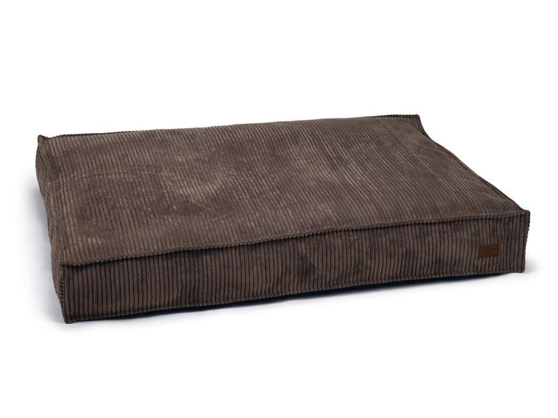 Designed by Lotte Hunde-Bett Ribbed Braun 120x80x15cm, Breite: 120 cm, Länge: 80 cm, Detailfarbe: Braun, Produkttyp: Bett