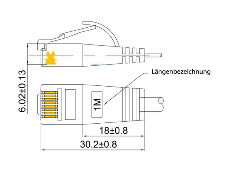 SLIM Slimpatchkabel Cat 6, UTP, 5 m, Blau