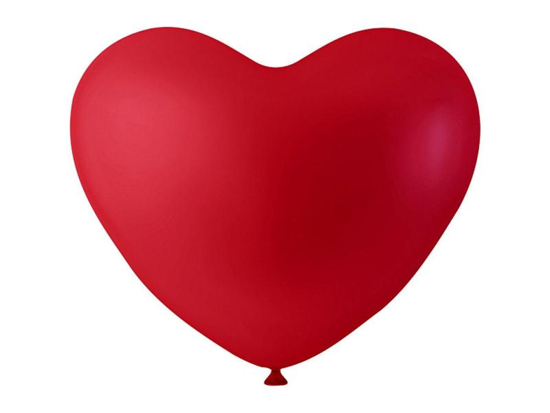 Creativ Company Luftballon Rot, 8 Stück, Packungsgrösse: 8 Stück, Grösse: 23 cm, Motiv: Herz, Produkttyp: Luftballon, Material: Gummi, Farbe: Rot