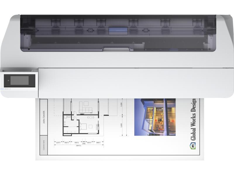 Epson Grossformatdrucker SureColor SC-T5100N, Verbindungsmöglichkeiten: LAN; Wi-Fi Direct; WLAN; USB, Druckertyp: Farbig, Drucktechnik: Tintenstrahl, Total Fassungsvermögen Papierzuführungen: 1 Seiten, Funktionen: Drucken, Anzahl Papierzuführungen (in