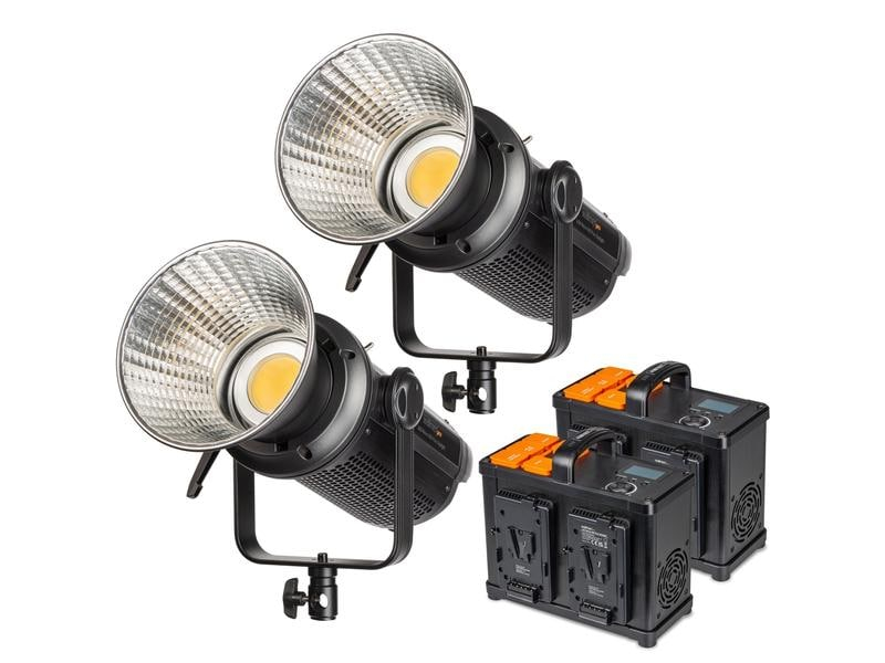 Walimex Pro Dauerlicht LED Niova 500 Plus Dayl. 500W 2er Set, Studioblitzanlagen Umfang: 1x Dauerlicht