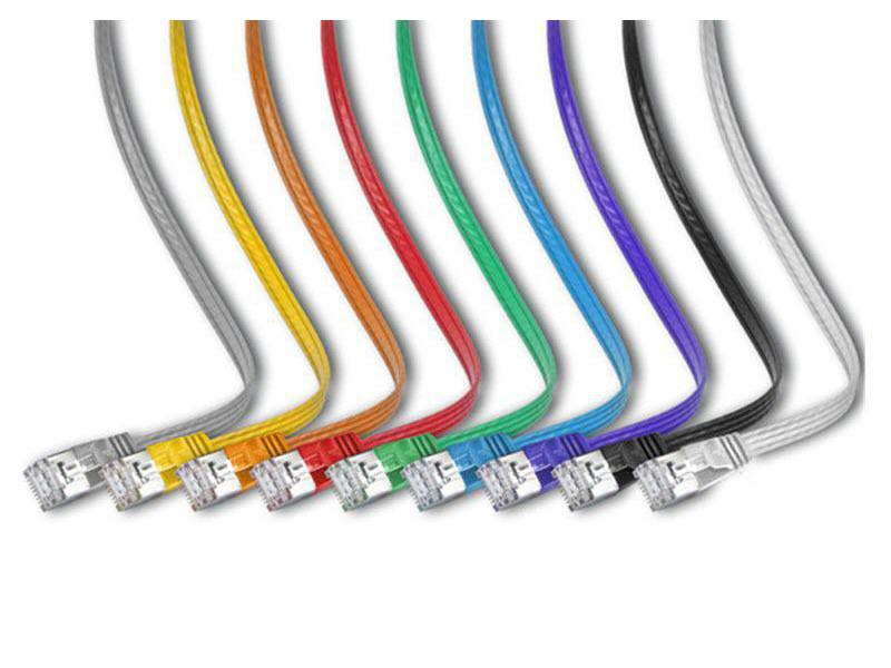 Wirewin Slimpatchkabel Cat 6, STP, 10 m, Violett, Farbe: Violett, Form: Flach, Zusatzfunktionen: Mit Klinkenschutz, Längenaufdruck auf Stecker, Länge: 10 m, Anschlüsse LAN: RJ45 - RJ45, Produkttyp: Slimpatchkabel