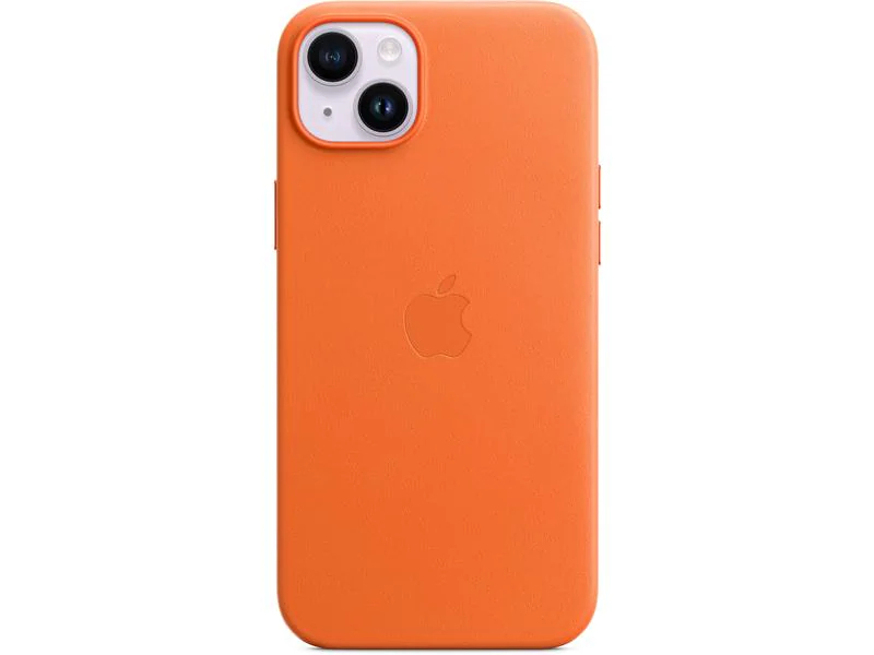 Apple Back Cover Leather Case mit MagSafe iPhone 14 Plus Orange