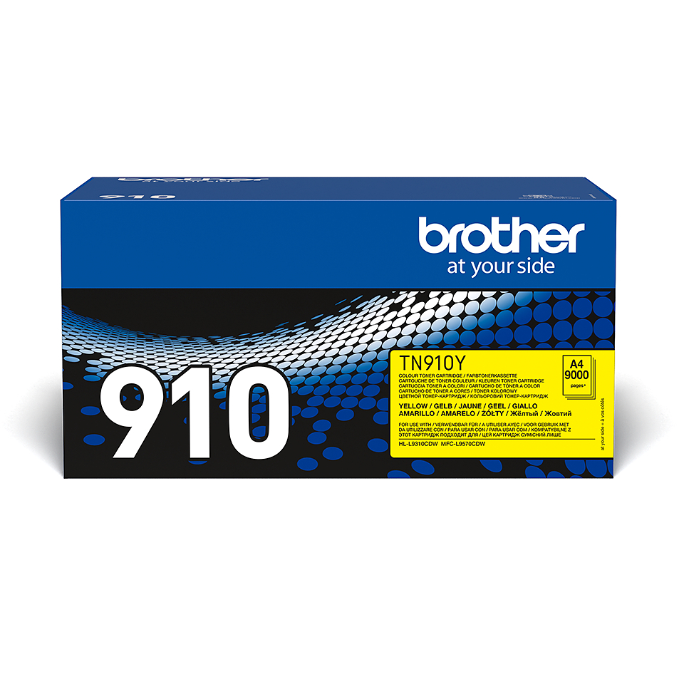 BROTHER TN910Y | 9000 Seiten BROTHER Tonerkassette, gelb