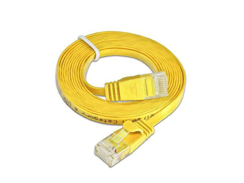 SLIM Slimpatchkabel Cat 6, UTP, 0.5 m, Gelb