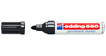 EDDING Permanent Marker 550 3-4mm 550-1 schwarz