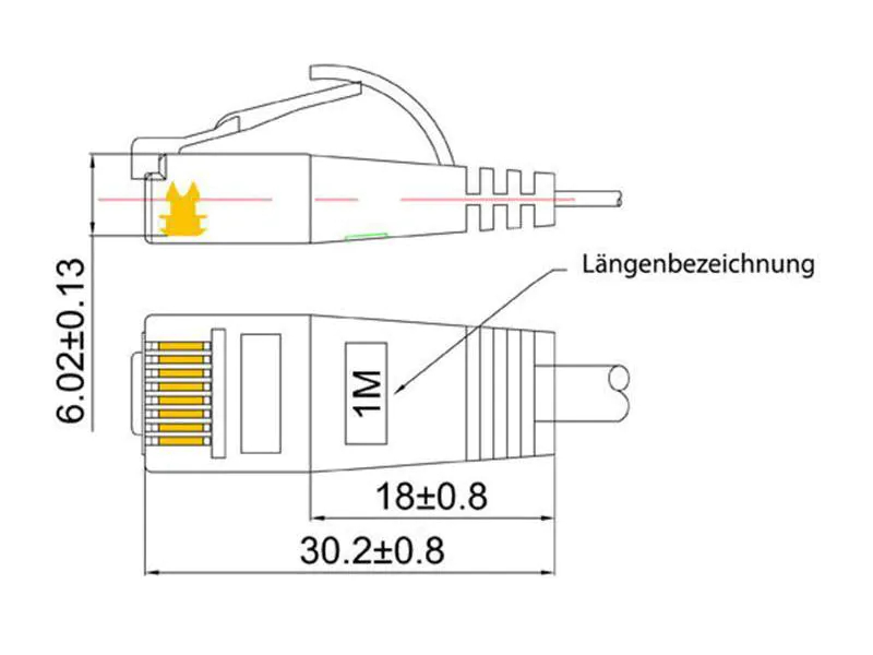 SLIM Slimpatchkabel Cat 6, UTP, 0.25 m, Weiss