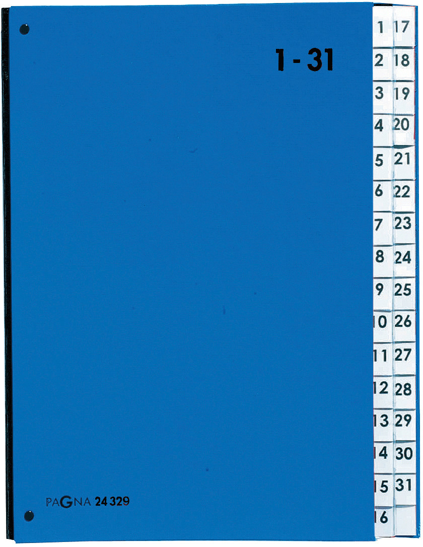 PAGNA Pultordner Color A4 24329-02 blau, 1-31