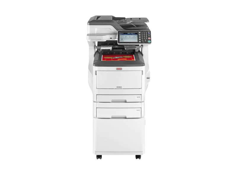 OKI MC883dnct, Farblaser Drucker, A3, 35 Seiten pro Minute, Drucken, Scannen, Kopieren, Fax, Duplex