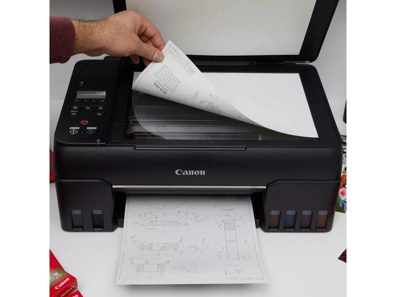 Canon Multifunktionsdrucker PIXMA G650, Druckertyp: Farbig, Drucktechnik: Tintenstrahl, Total Fassungsvermögen Papierzuführungen: 100 Seiten, Mobildruck: Ja, Anzahl Papierzuführungen (maximal): 1, Druckgeschwindigkeit (farbig): 3.9 ppm