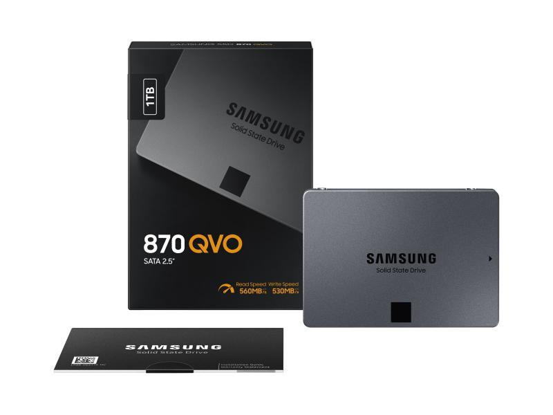 SAMSUNG MEMORY SSD 870 QVO Series 1TB MZ-77Q1T0BW SATA III 2.5 V-NAND Basic